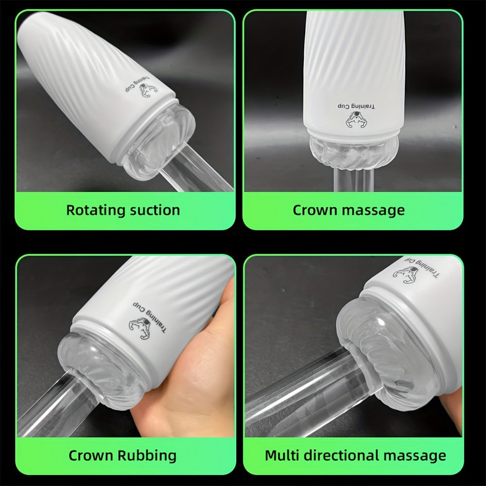 Male Masturbation Cup Soft Vagina Sex Toy Transparent Vagina Adult Endurance Training Adult Products Vacuum Pocket Cup Men - buysextoyth