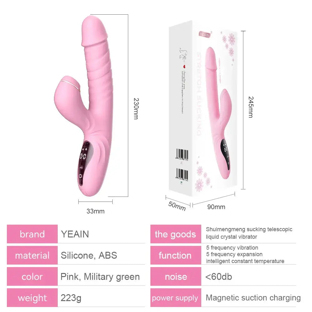 adult sex toys.Simulated glans. long-distance extension. tongue teasing. pulse vibration. LCD touch control. one click heating - buysextoyth