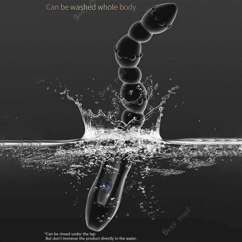 anal Vibrator sex toys for woman anal Silicone USB charging anal beads Male prostate massage anal balls gay prostate  anal toy - buysextoyth