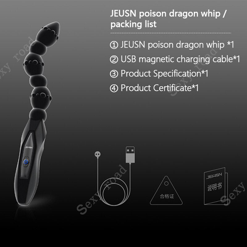 anal Vibrator sex toys for woman anal Silicone USB charging anal beads Male prostate massage anal balls gay prostate  anal toy - buysextoyth