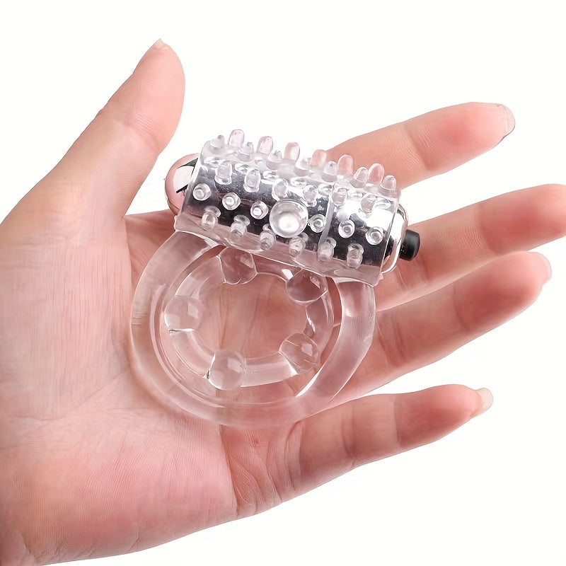Portable Silicone Delay Ring With Dual Vibrating Circles - Enhance Stamina And Pleasure For Men And Couples - buysextoyth