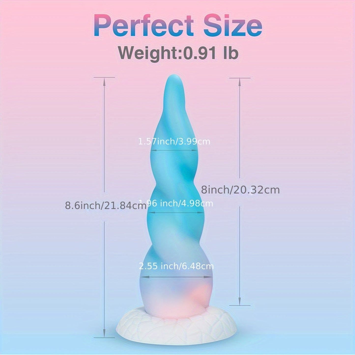 Huge Thick Monster Dildo for Women - 8.6 Inch Realistic Fantasy Big Silicone Anal Dildo with Strong Suction Cup for Hands-Free Play. Soft G Spot Prostate Massager Adult Sex Toys for Female and Couples - buysextoyth