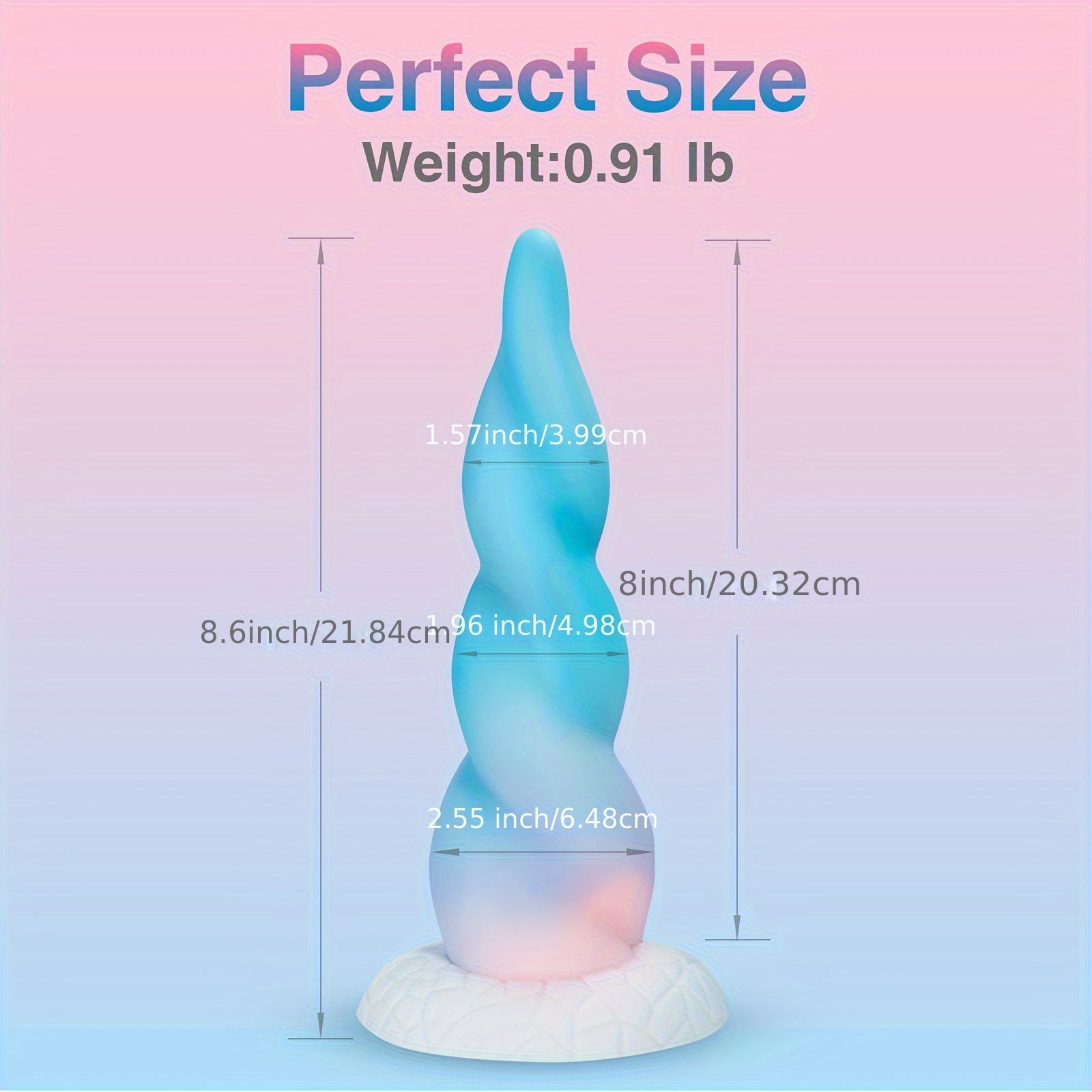 Huge Thick Monster Dildo for Women - 8.6 Inch Realistic Fantasy Big Silicone Anal Dildo with Strong Suction Cup for Hands-Free Play. Soft G Spot Prostate Massager Adult Sex Toys for Female and Couples - buysextoyth