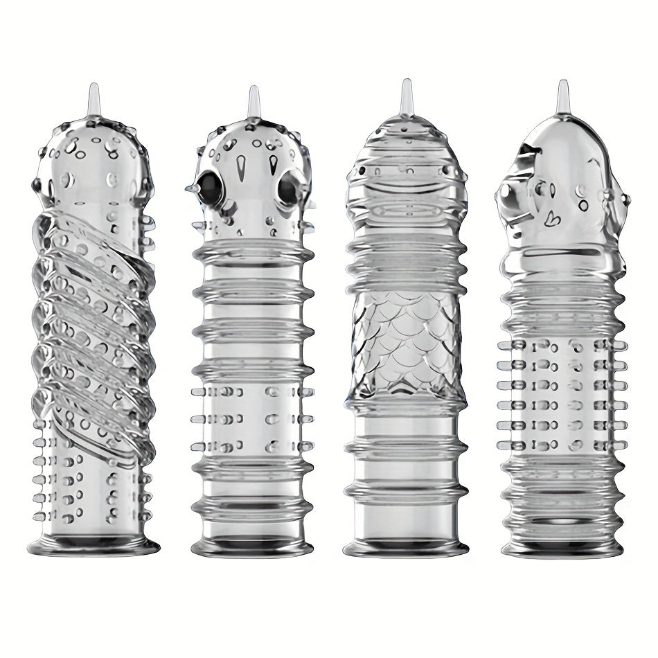 Crystal Men's Adult Sex Toy Penis Cover Sleeve Penis Extender Reusable Delay Ejaculation Add More Fun And Excitement For Men Women Couples - buysextoyth