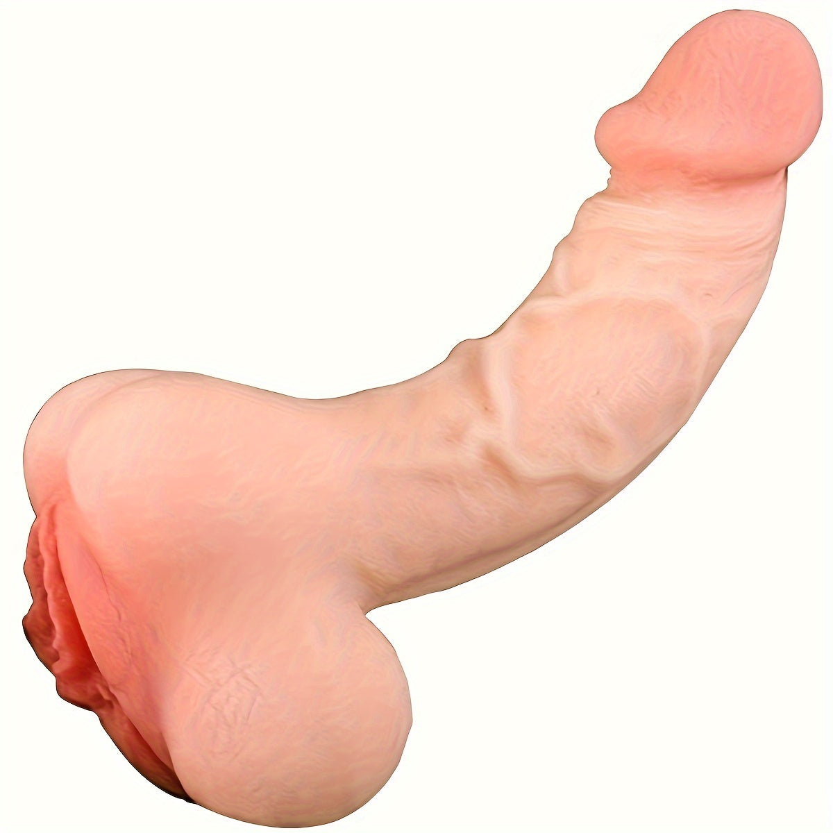 2 In 1 Dildo Realistic Vagina Pocket Pussy Masturbator Adult Sex Toys. Unisex Masturbators Dildos Ass Sex Toy With Vivid Penis Sleeve Extender For Male Women Couple - buysextoyth