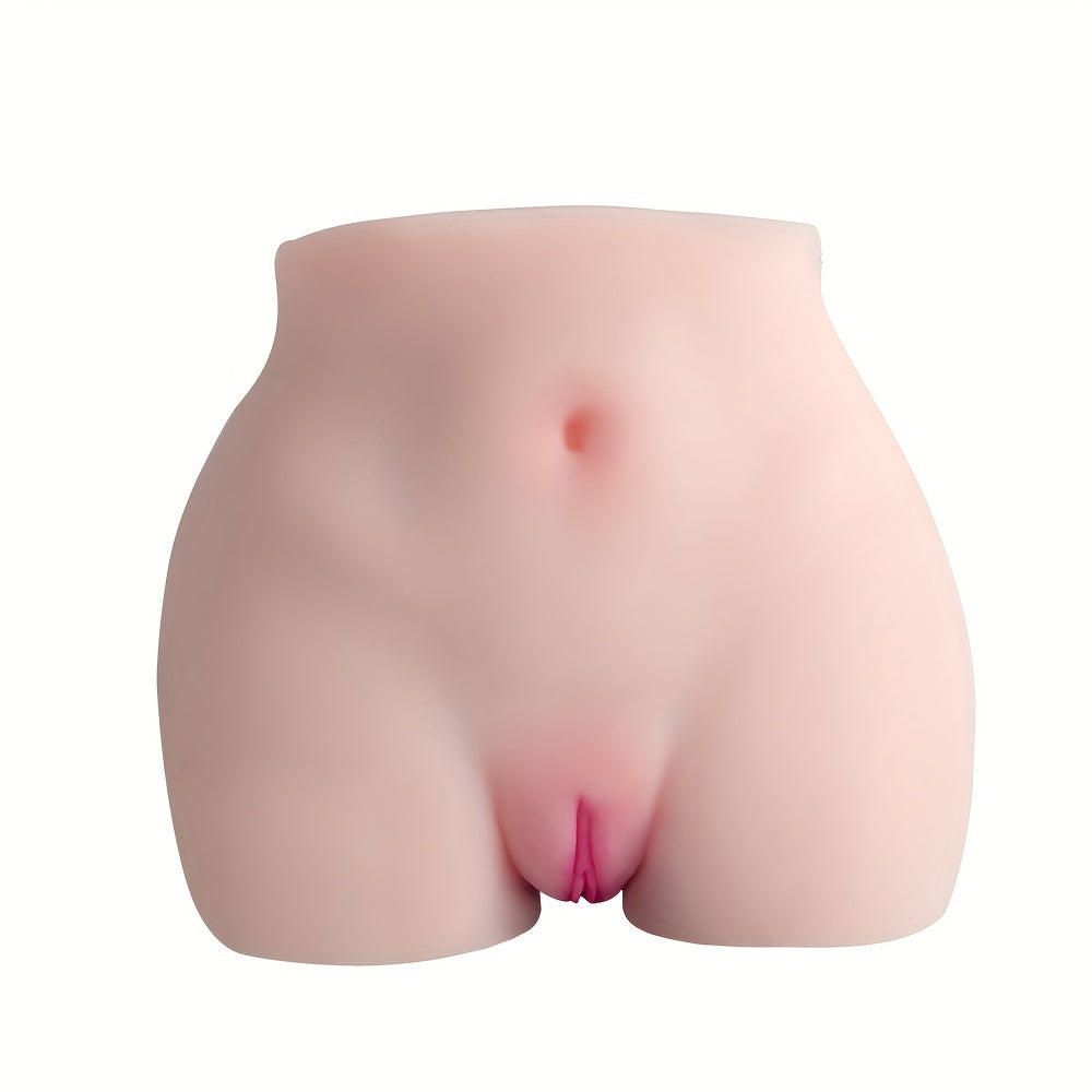 [Skinlike Feel] Realistic 2-in-1 Male Masturbator Toy - Lifelike Soft TPE Adult Sex Doll with Detailed Vagina & Anus. Pocket Pussy Male Massager. No Batteries Required. 8.3 Height - buysextoyth