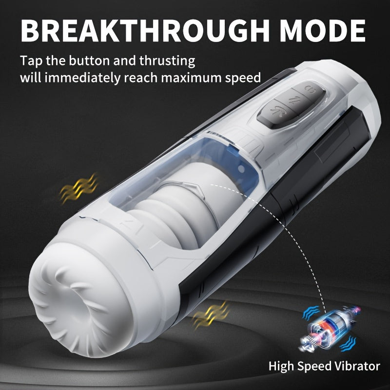 Mecha Warrior Airplane Cup Telescopic Sucking Heating Airplane Cup Male Masturbator Adult Products - buysextoyth