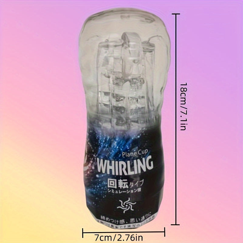 Transparent 3D Realistic Electric Male Masturbator: Adult Party Toy for Men. Suitable for Ages 18+ (No Feathers. Silicone Material) - buysextoyth