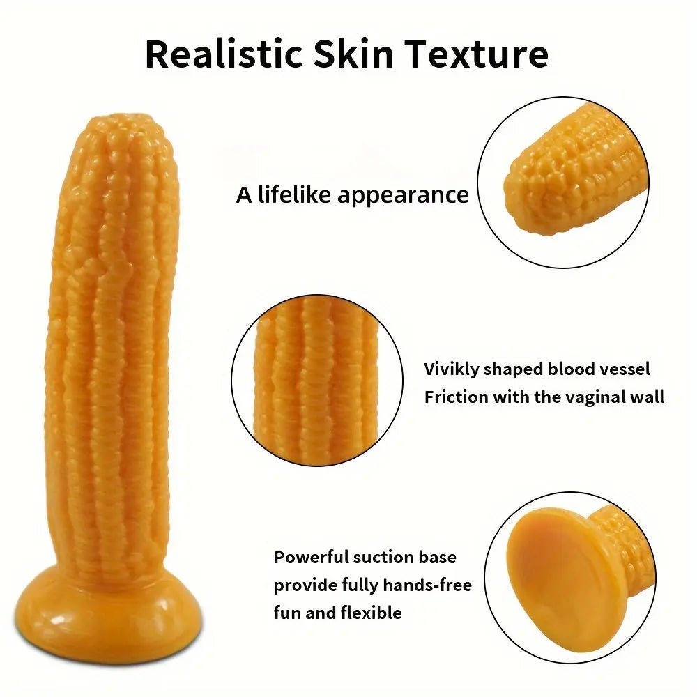 Soft Silicone Vegetable Models - Cucumber. Corn. Banana - Perfect For Kitchen Decor & Relax - Unique Gift For Women - buysextoyth