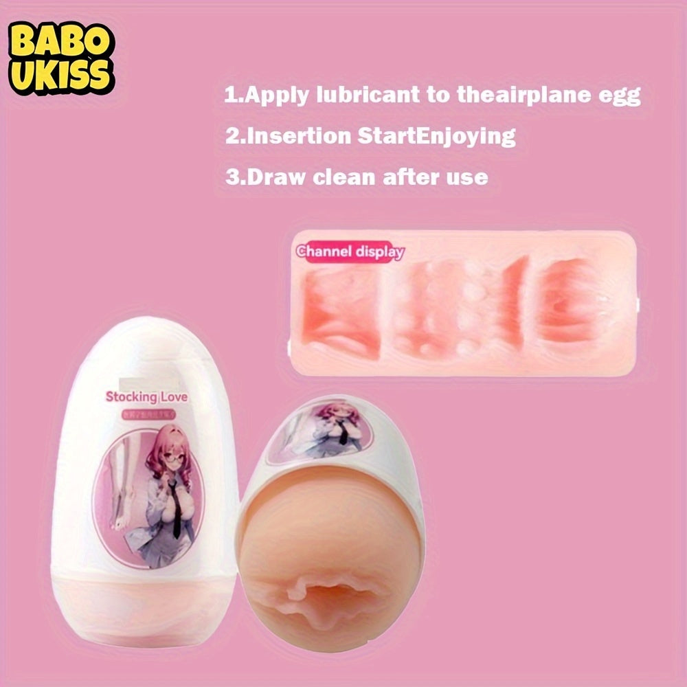 Adult Sex Toy: TPE Material. Portable Airplane Egg for Men's Pleasure - buysextoyth