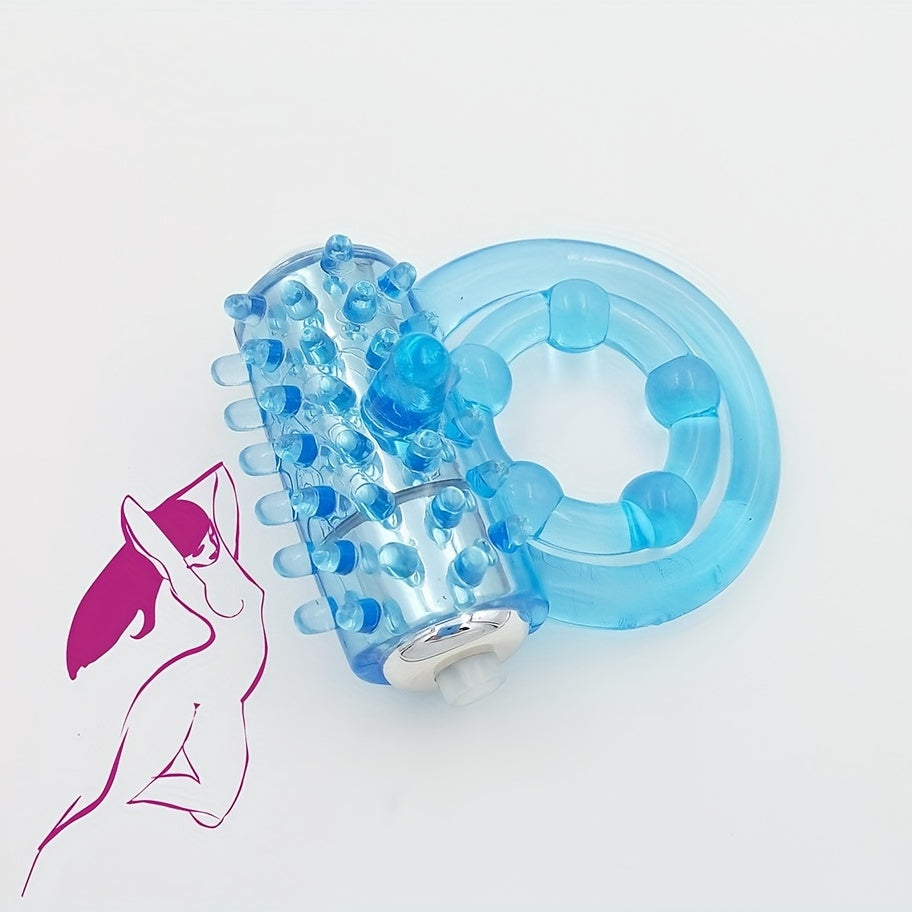 Portable Silicone Delay Ring With Dual Vibrating Circles - Enhance Stamina And Pleasure For Men And Couples - buysextoyth