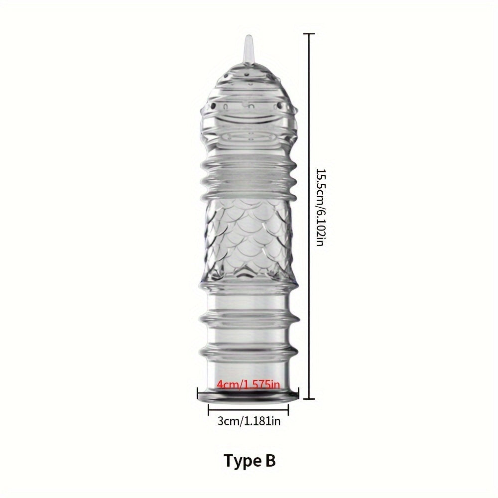 Crystal Men's Adult Sex Toy Penis Cover Sleeve Penis Extender Reusable Delay Ejaculation Add More Fun And Excitement For Men Women Couples - buysextoyth