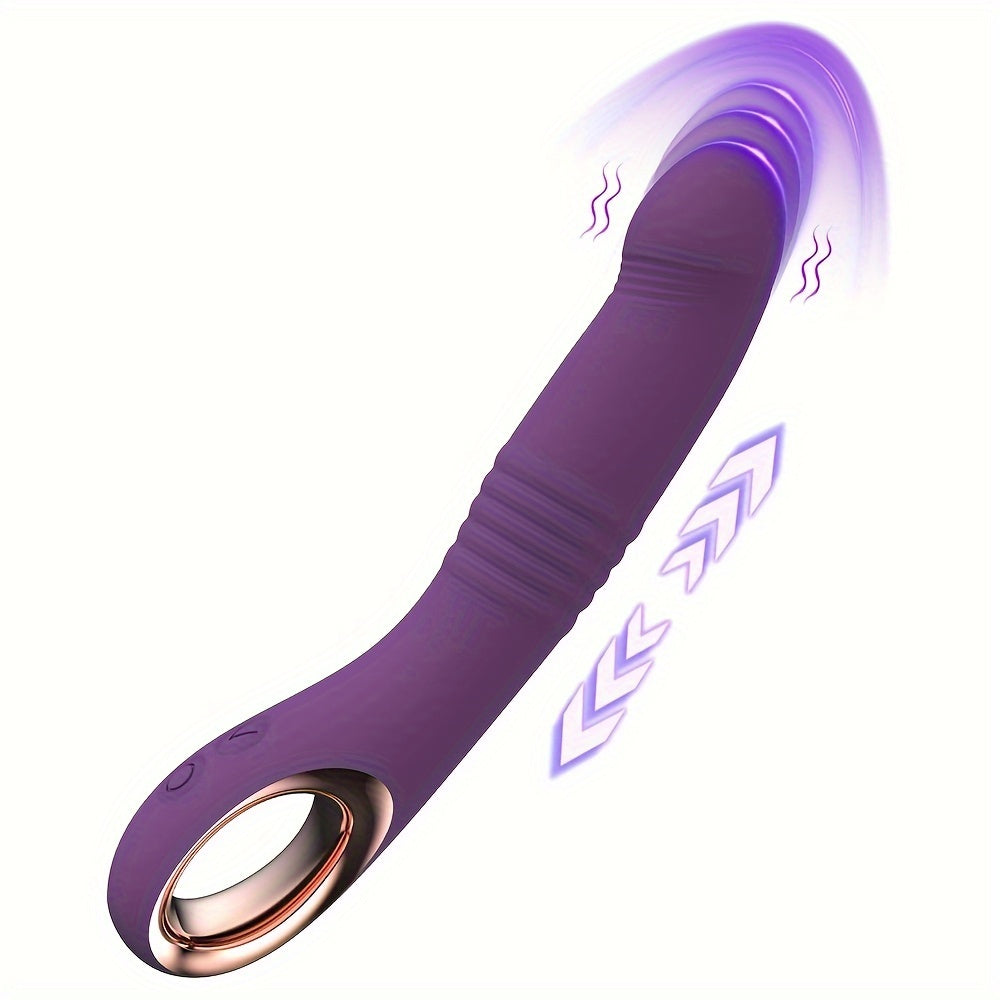 USB Rechargeable Dual Function Adult Toy: 10 Vibration and Stimulation Modes. Realistic Silicone Design. Suitable for Female and Couples - buysextoyth