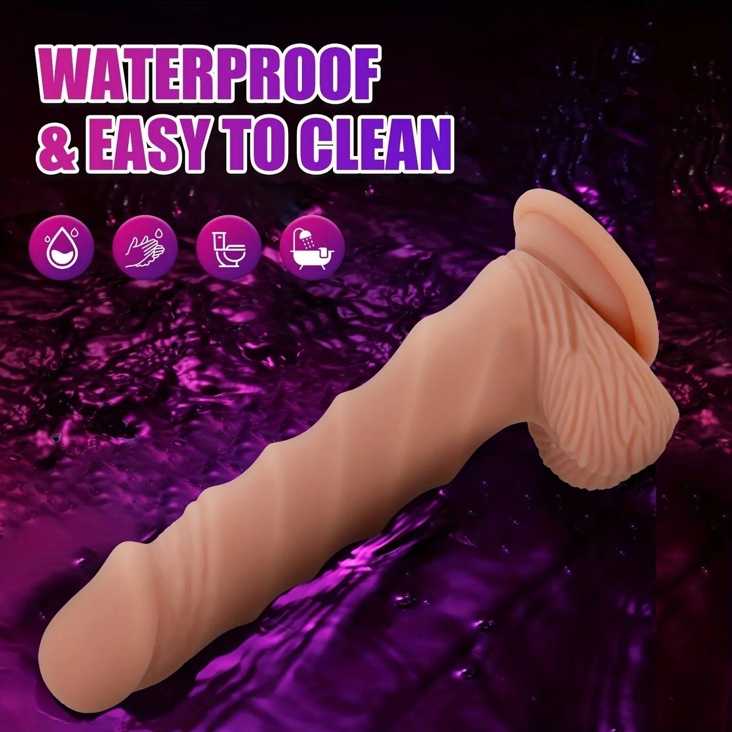 8.07 Realistic Personal massager With Suction Cup - G-Spot Stimulating. Waterproof Tpe Material. Latex-Free. Ideal For Homosexual Couples & Vaginal/Anal Play - buysextoyth
