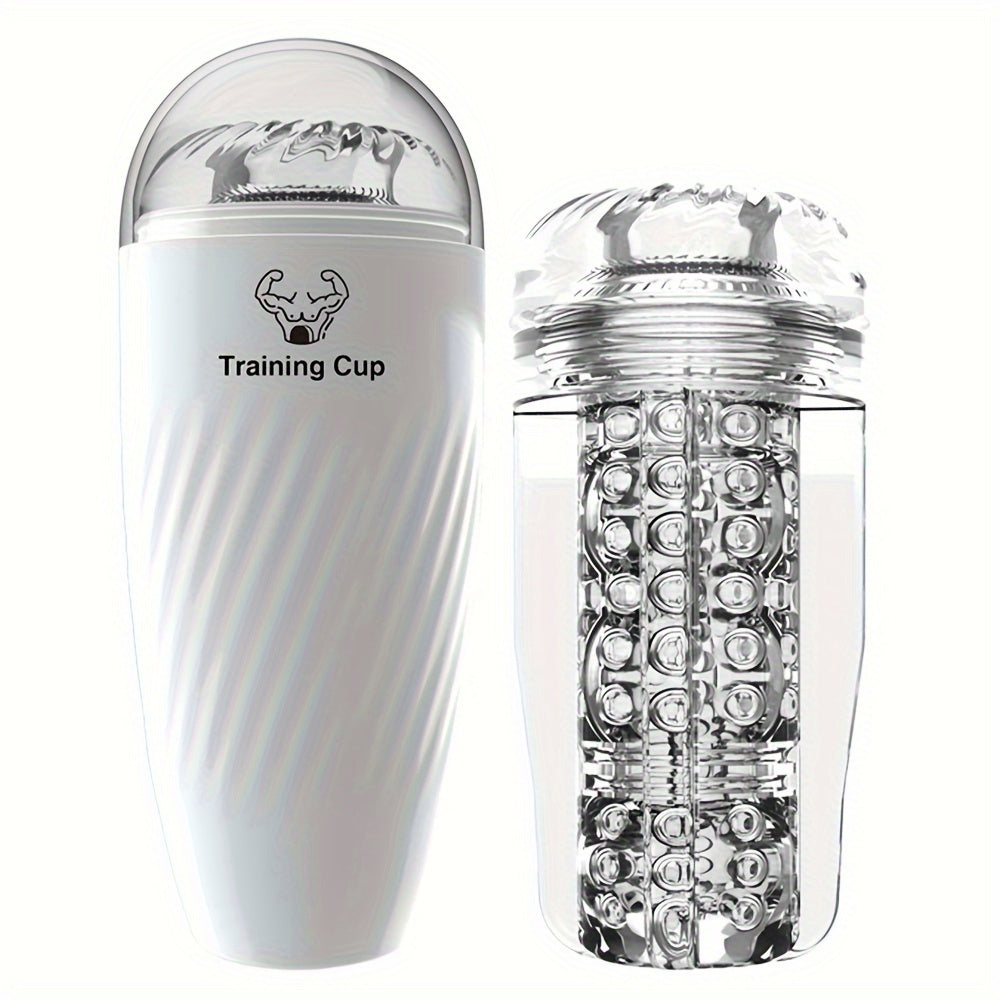 Male Masturbation Cup Soft Vagina Sex Toy Transparent Vagina Adult Endurance Training Adult Products Vacuum Pocket Cup Men - buysextoyth