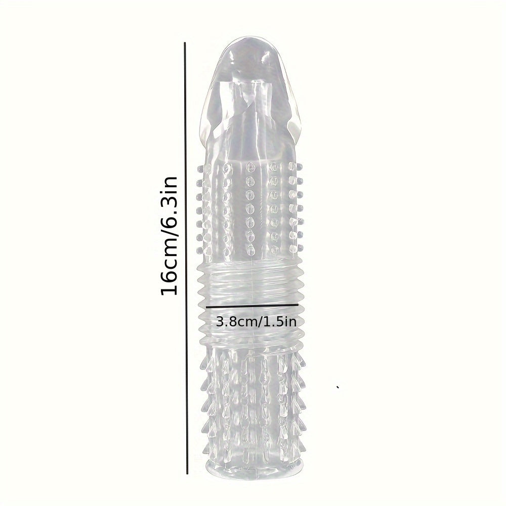 Men's Crystal Adult Sex Toy Penis Cover Sleeve Penis Extender Reusable Delay Ejaculation Add More Fun And Excitement For Men Women Couples - buysextoyth