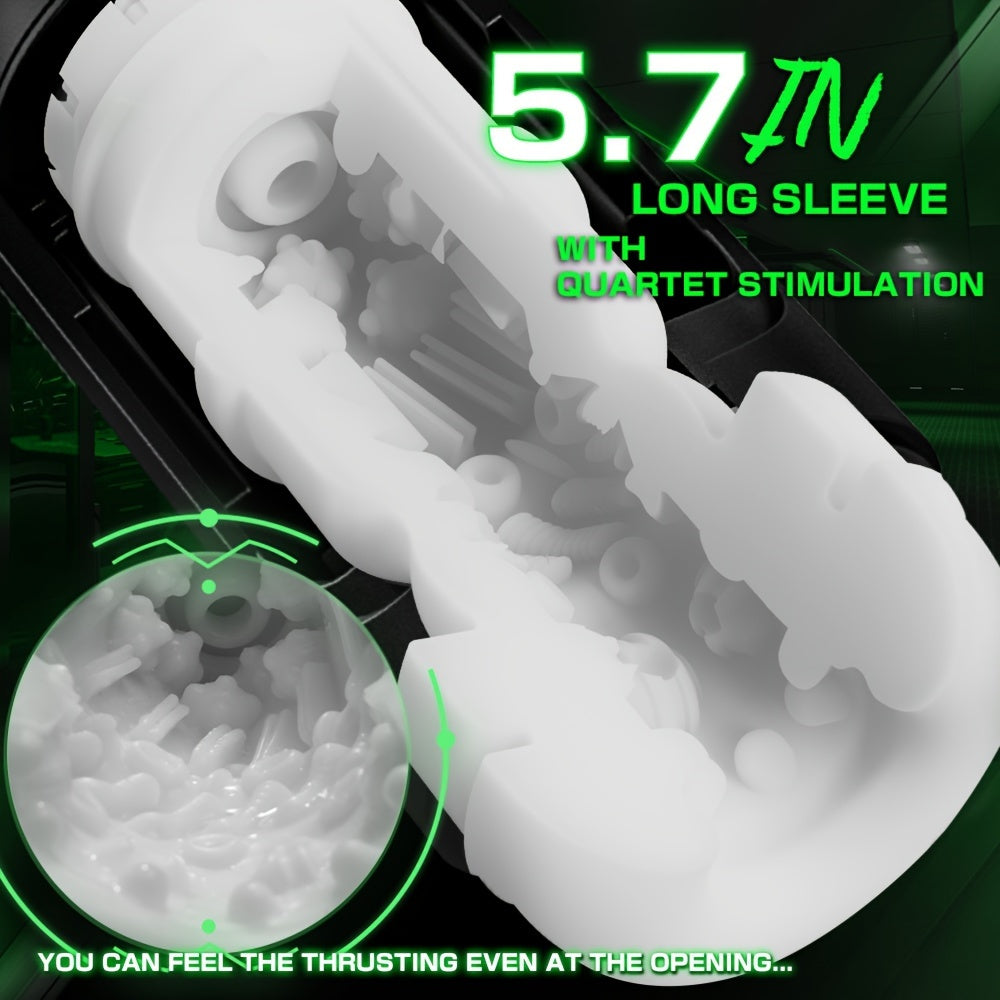 Automatic Male Masturbators Sex Toys - Male Pocket Pussy Sleeve Vagina Stroker Toy With 7 Thrusting & Heating Mode. Adult Sex Toys & Games For Men - buysextoyth