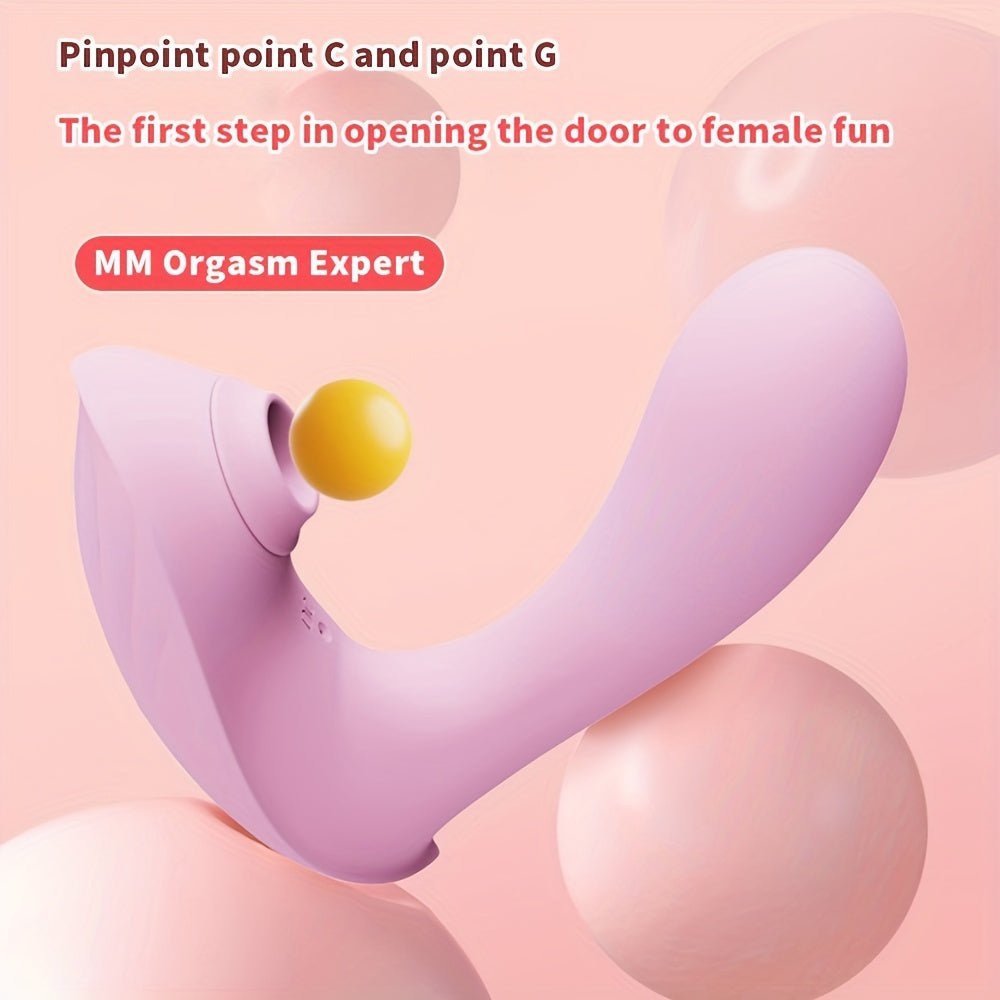 Wearable Butterfly Vibrator Panty - USB Rechargeable. 9-Frequency G-Spot & Clitoral Stimulation with Sucking Massage for Women - Adult Sex Toy for Couples - buysextoyth
