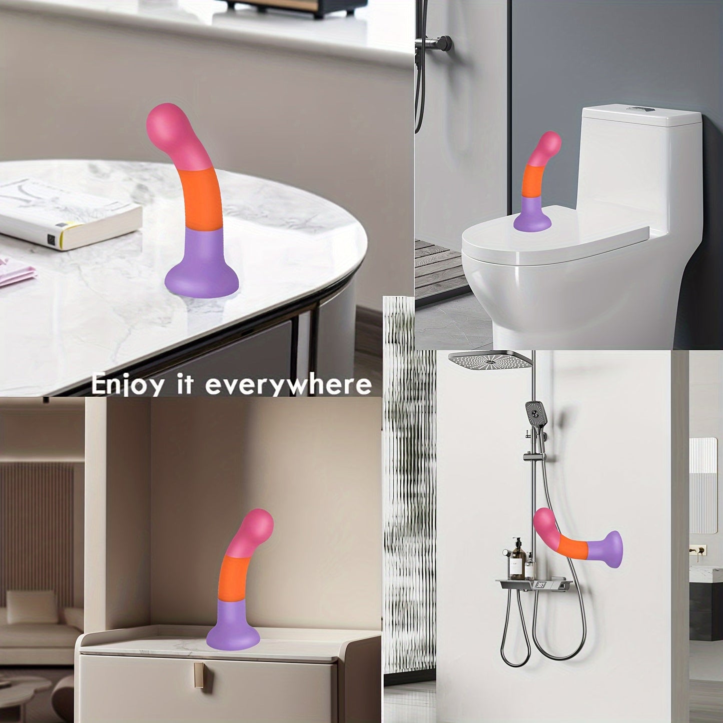 6.1 Liquid Silicone Anal Plug - Realistic Soft Dildo With Strong Suction Cup For Hands-Free G-Spot Stimulation. Latex-Free Adult Sex Toy For Men & Women - buysextoyth