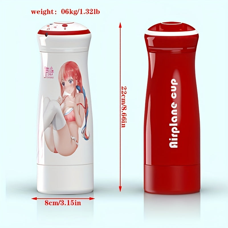 Men's Automatic Sucking Masturbator. Experience Real Vagina. 4-frequency Stretch + 4-frequency Sucking Mode/10-frequency Vibrating Vocalization. Men's Jet Cup For Training Massage Penis - buysextoyth
