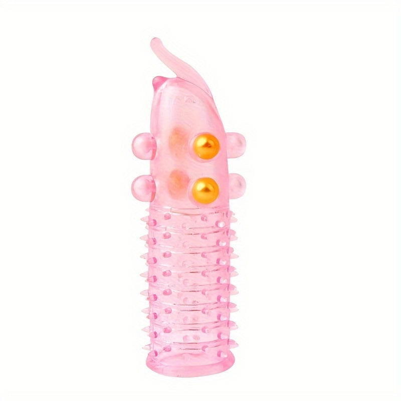 Men's Wolf Teeth Penis Sleeve With Bead.  Accessory For Longer Stronger Erection Ejaculation Delay Pleasure Enhancing. Transparent Elephant Nose Cock Condom For Men Couples - buysextoyth