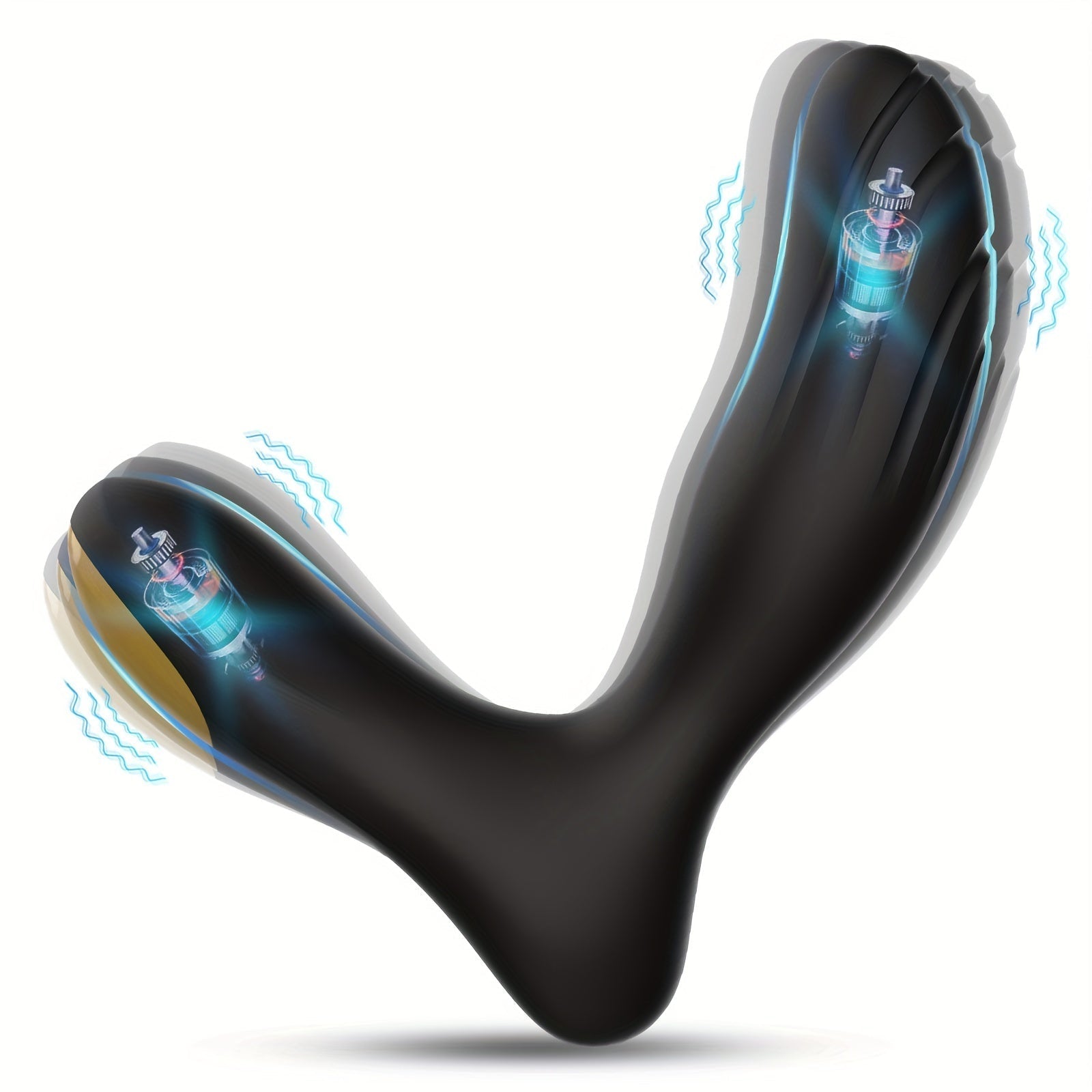 Vibrating Prostate Massager for Beginners. Personal Anal Toy P Spot Vibrator with Remote Control for Hands Free Play. Rechargeable Butt Plug with 10 Vibrations - buysextoyth