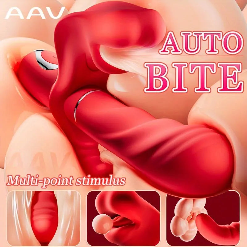 3-in-1 Female Tongue Licking Vibrator. Powerful Vibrator. 5-frequency Vibration/Retraction/Tongue Licking. Female Sex Toys. Couple Sex Toys. Female Masturbation Alone. G-spot Vibrator for Women - buysextoyth