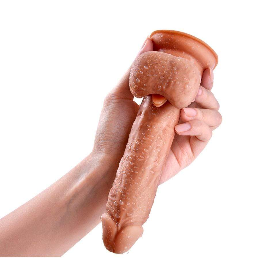 Silicone TPE - Scorpio Thrusting Realistic Dildo Vibrator (Beige) female sex toys - buysextoyth