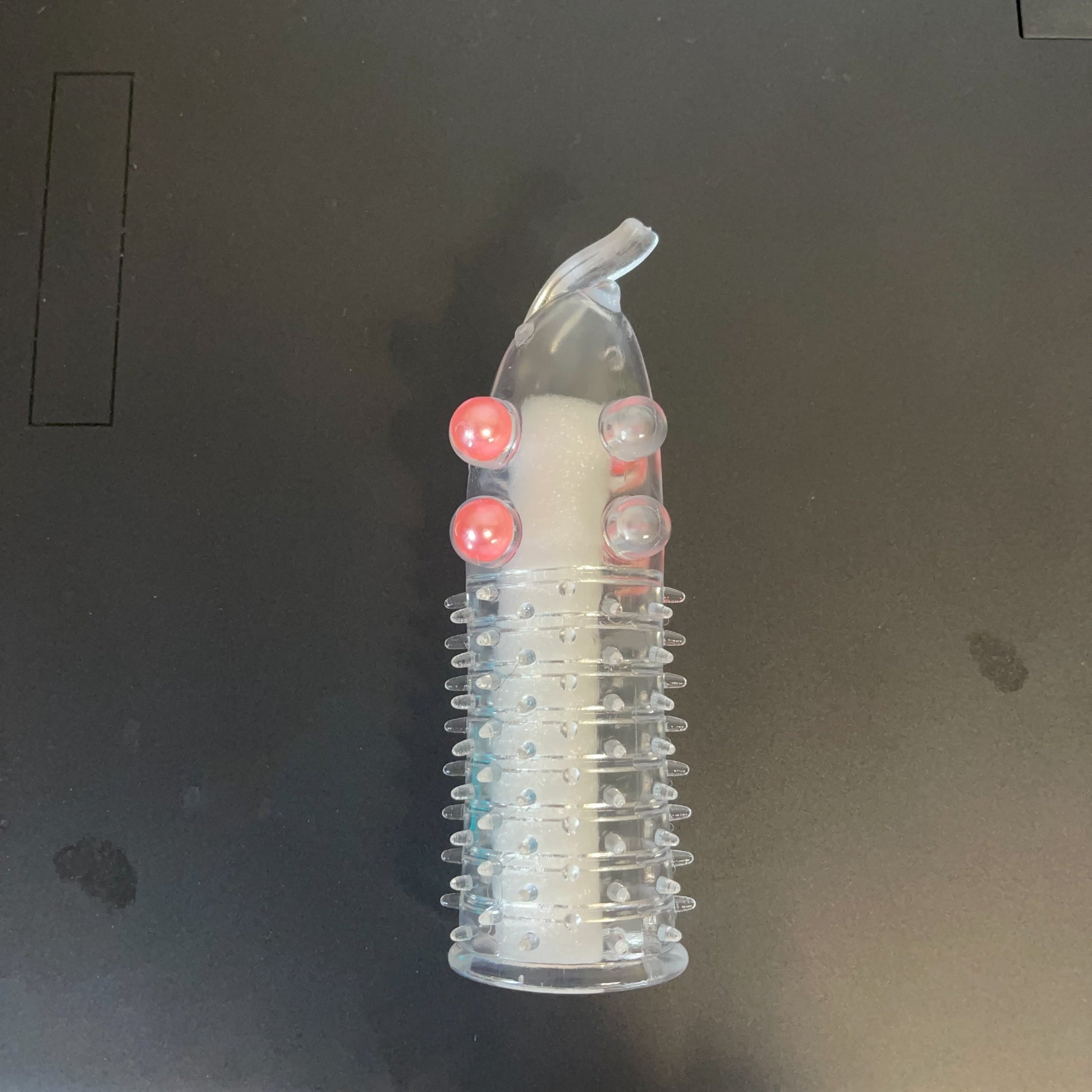 Men's Wolf Teeth Penis Sleeve With Bead.  Accessory For Longer Stronger Erection Ejaculation Delay Pleasure Enhancing. Transparent Elephant Nose Cock Condom For Men Couples - buysextoyth