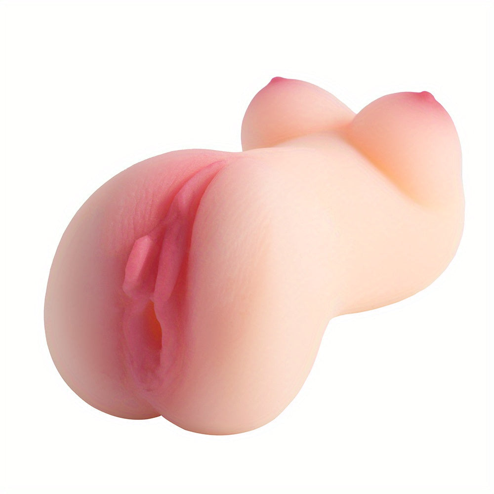Pocket Pussy Male Masturbator 3D Realistic Textured Vagina And Tight Anus Pleasure Sex Toys For Men Oral Sex Self Pleasure Stroker Silica Gel Vacuum Suction Sex Doll - buysextoyth