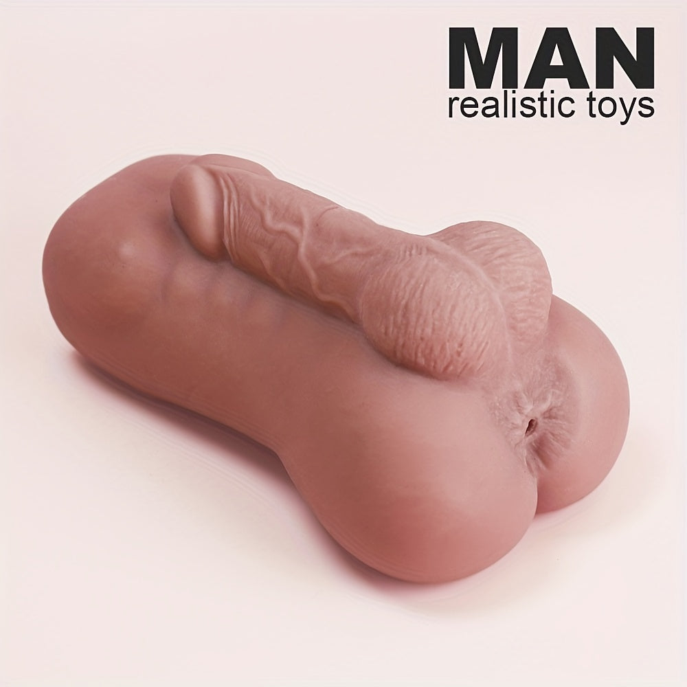 Realistic Silicone Pocket Pussy Male Masturbator - Textured Tight Vagina for Enhanced Stimulation. Safe & Skin-Friendly Adult Sex Toy for Men - buysextoyth