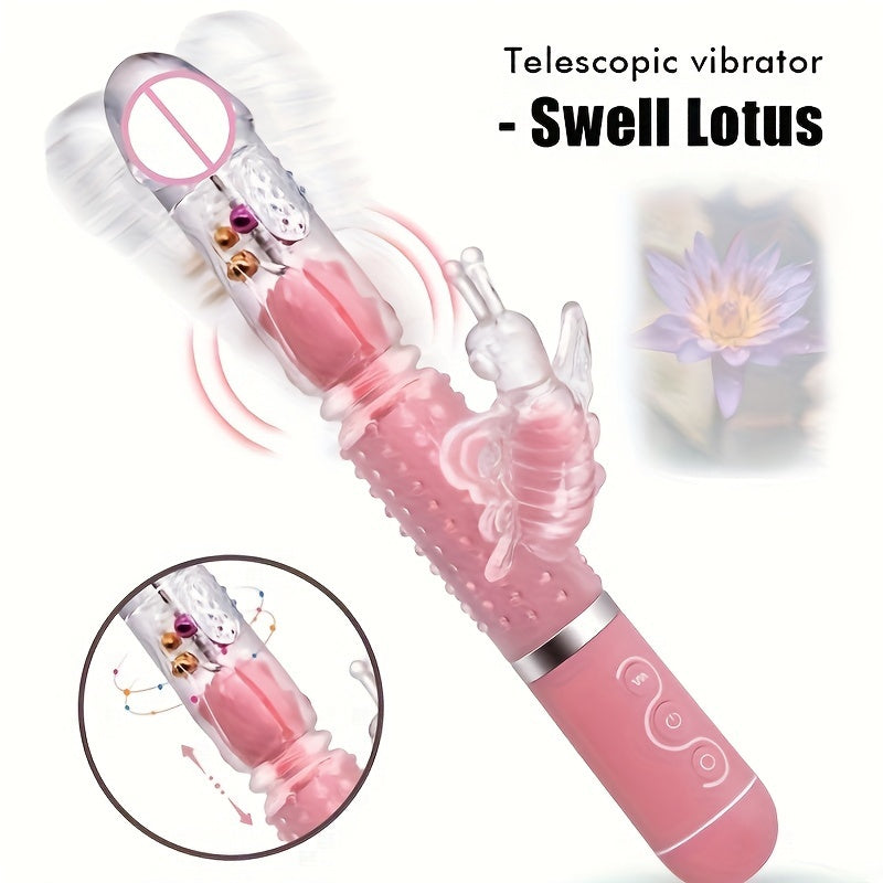 Telescopic Rotating Ball Vibrator For Women's Sexual Impact. Fake Penis. Masturbator. Adult Products - buysextoyth