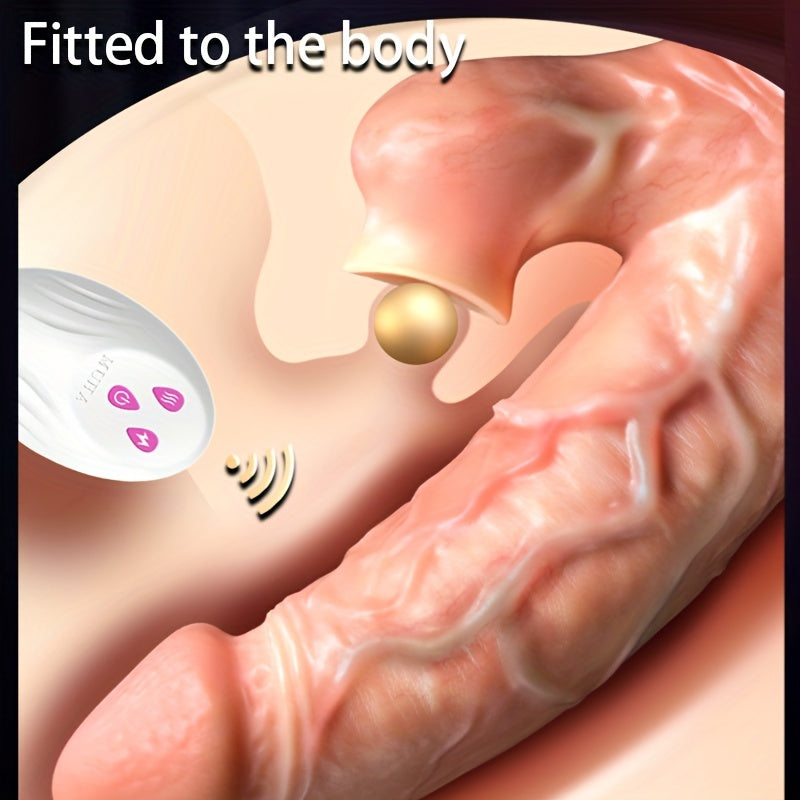 Realistic Male Dildo Vibration Toy with Heating and Remote Control - Suitable for Female Pleasure - buysextoyth