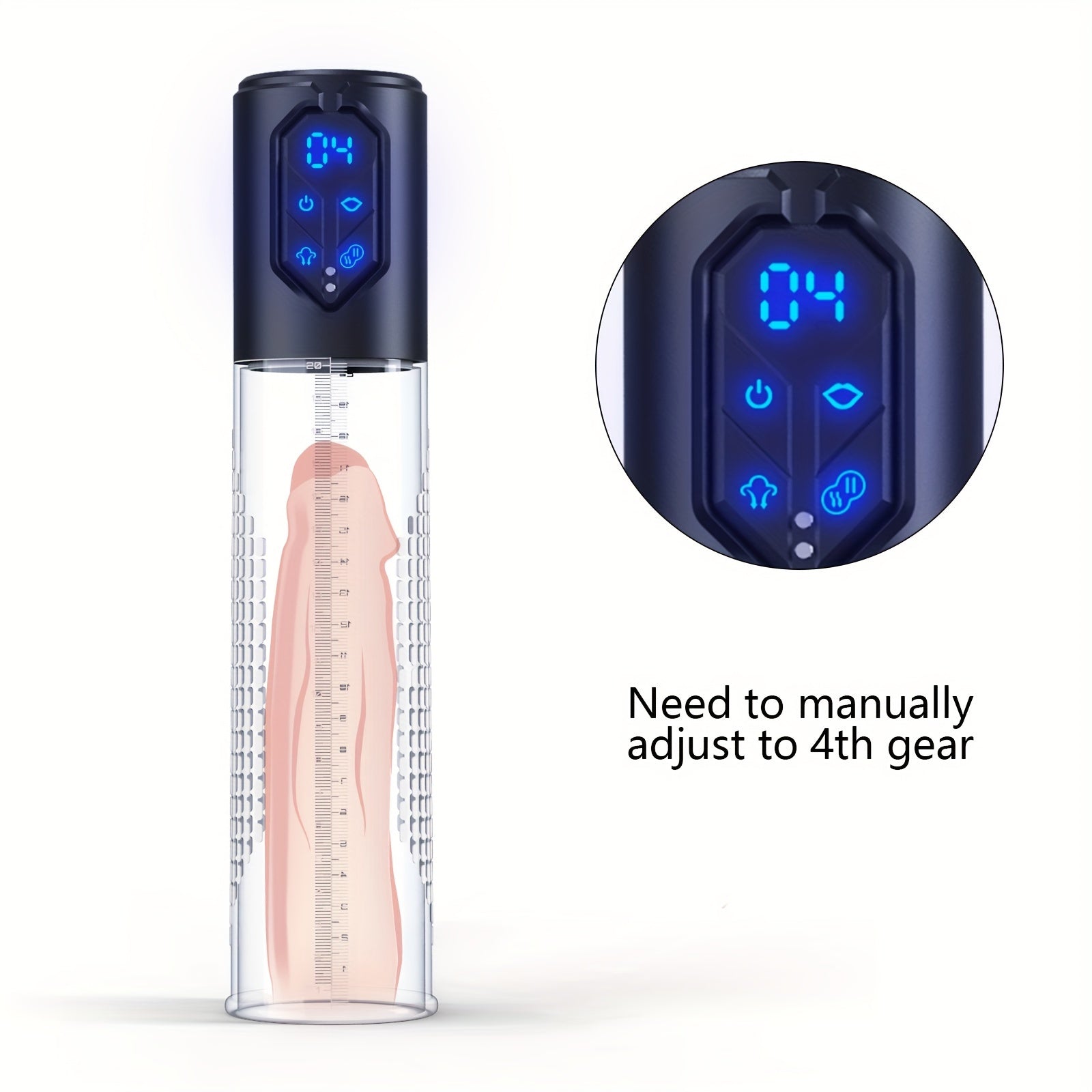 Automatic Penis Pump Sex Toys - Electric Male Masturbator Vacuum Pump With 3 Suction & 4 Erection Intensities. Pump Penis With 2 Vagina Sleeve For Adult Men - buysextoyth