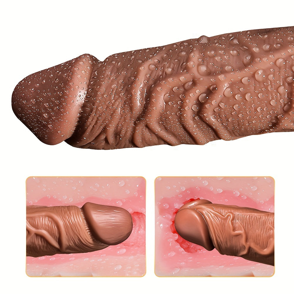 Realistic Male Extended Penis Sleeve Liquid Silicone Reusable Sex Toys Adult Male Couples Sharing Sex Toys For Pleasure - buysextoyth