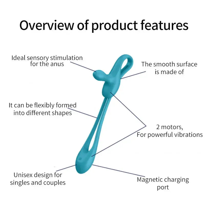 satisfyer 2 in 1 Multifunctional Couple Sex Toys Anal Butt Plug Vibrator Delayed Ejaculation Cock Ring Female Clit Vibrator - buysextoyth