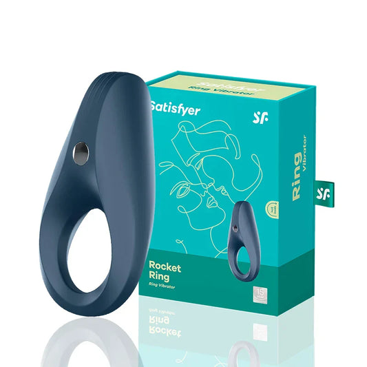 satisfyer Rocket cock ring vibrator delays ejaculation rings for men vibration ring 10 frequency vibration silicone penis ring - buysextoyth