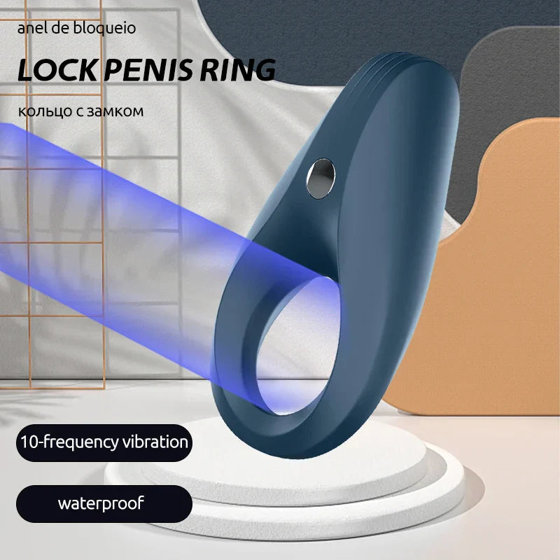 satisfyer Rocket cock ring vibrator delays ejaculation rings for men vibration ring 10 frequency vibration silicone penis ring - buysextoyth