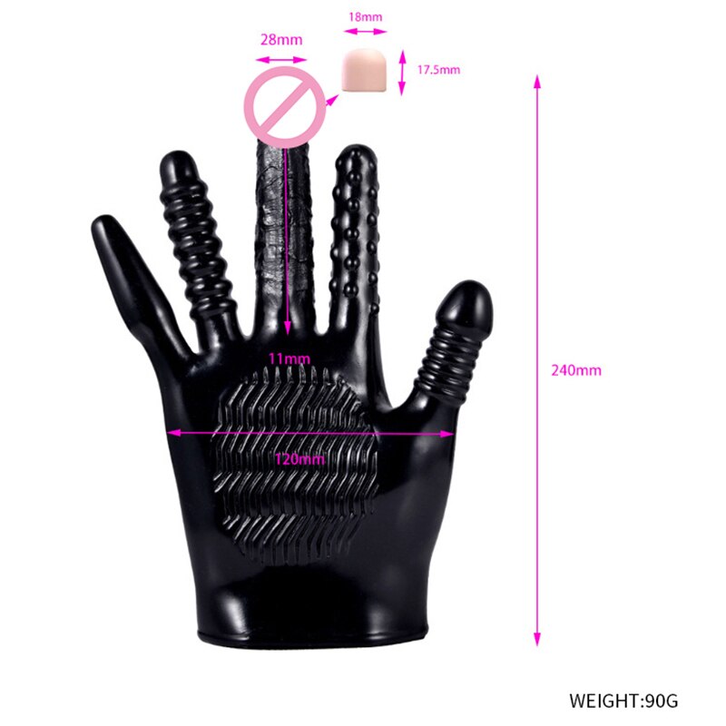 Sex Gloves Fingering Dildo Masturbation Erotic Vagina Stimulator Self-comforting Breast Nipple Massage BDSM Sexy Toys for Couple - buysextoyth