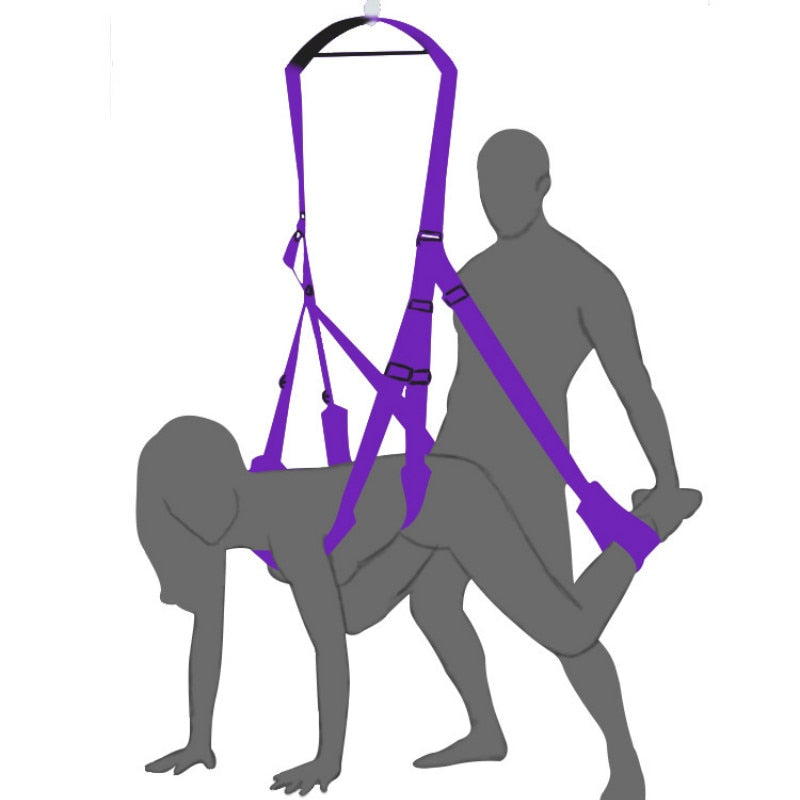 SexLove Swing Alternative Bound Toy Couple Flirt with Posture Sex Swing - buysextoyth