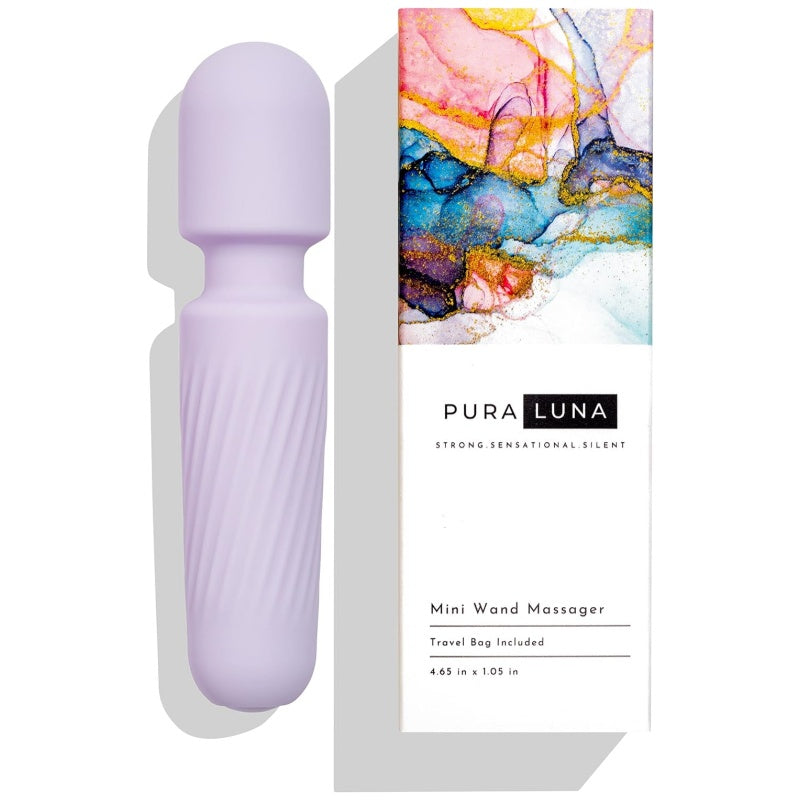 Mini Personal Massager - Travel Bag Included - Waterproof. Quiet. Powerful & USB Rechargeable with 10 Vibration Modes (Light Purple) - buysextoyth